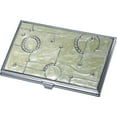 thumbnail image 2 of Visol  Nahla Contemporary Design with Clear Crystals Business Card Case, 2 of 3