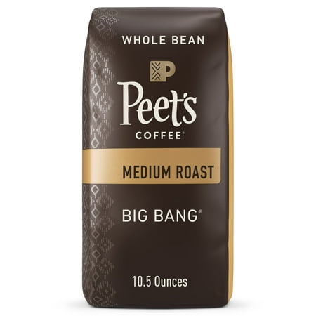 Peet's Coffee Big Bang Whole Bean Coffee, Premium Medium Roast Coffee Beans, 100% Arabica, 10.5 oz