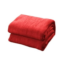 Fleece Blanket Throw 50"x60", Ultra-Soft Microfiber Flannel for Couch Bed Kids Adults, Machine-Washable Travel Comfort