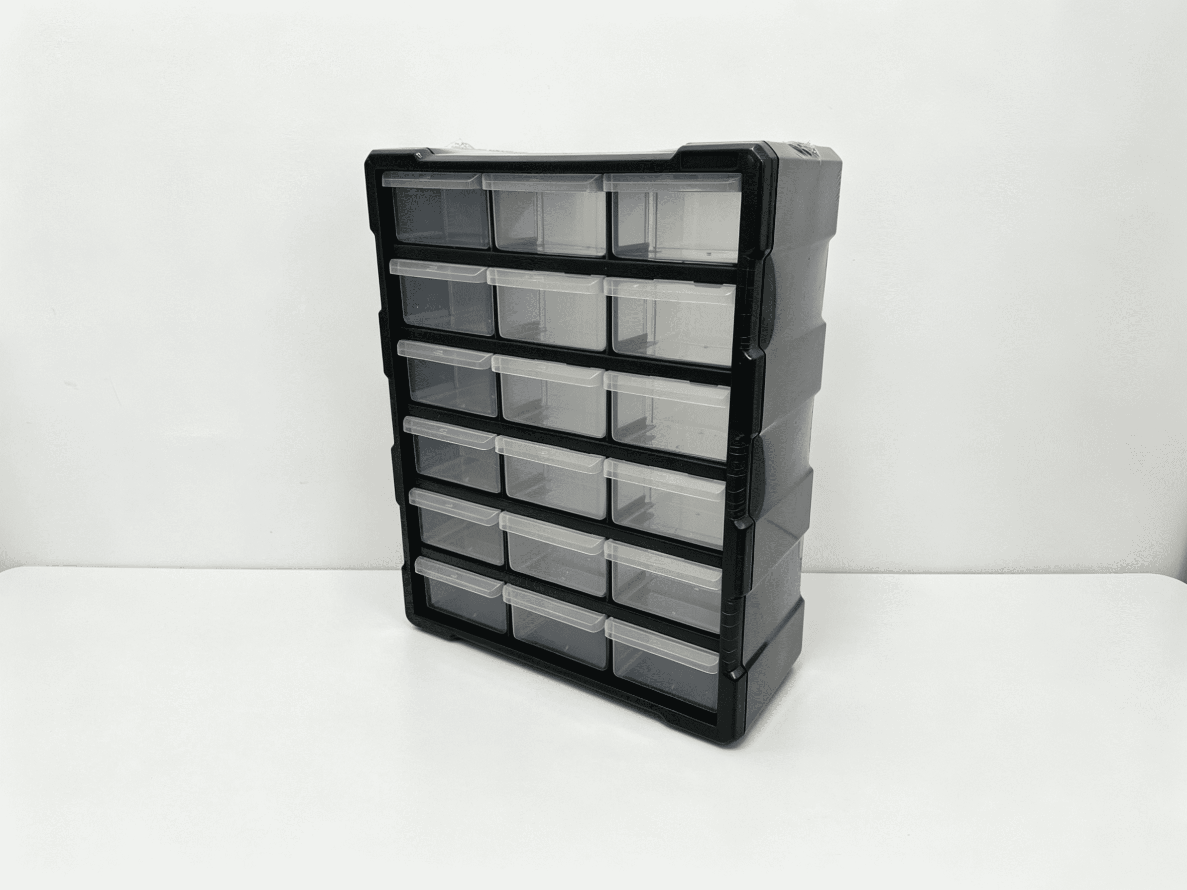 Homeworks Armoire de rangement en plastique à 12 bacs pour pièces, quincaillerie et bricolage