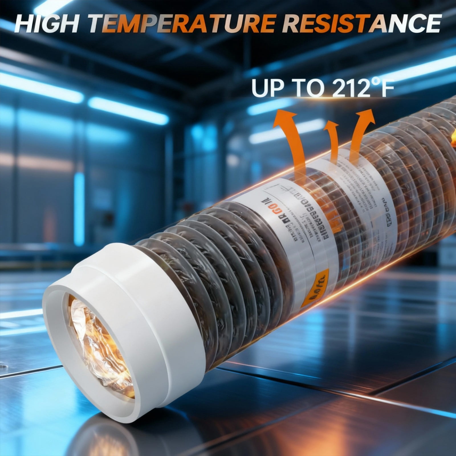 High Execution 4 Inch Dryer Exhaust Hose Highlighting Flexible Washer and PVC Coating for Quiet Moves Feet Length