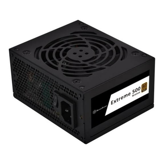 SilverStone Technology EX500-B 500W Extreme 80 Plus Bronze SFX Power Supply, Black