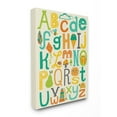 thumbnail image 2 of Teal Orange and Green Alphabet Animals And Fun Food Stretched Canvas Wall Art, 24 x 30, 2 of 5