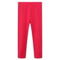thumbnail image 4 of Ruyang Girls Solid Color Ankle Length Leggings Comfortable Stretchy Soft High Waist Leggings Tights Pants for Girls, 4 of 6