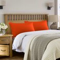 thumbnail image 2 of Zippered Cases Pillowcases Covers Egyptian Cotton 2-Pack (20 x 26 Inch, Orange), 2 of 12