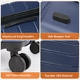 thumbnail image 2 of JOINSUN 24 Inch Carry On Luggage Expandable Hardside Suitcases with Rolling Spinner Wheels & TSA Lock, Blue, 2 of 8