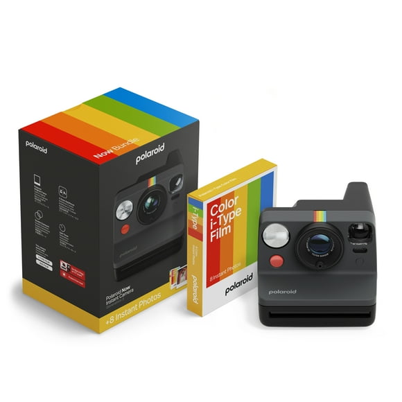 Polaroid Now Generation 3 Black + Color Film Bundle (8 photos)