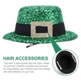 thumbnail image 3 of KAKOWELY horquillas para el pelo con forma de sombrero de fiesta verde, mini sombreros, adornos para el Día de San Patricio, 3 of 4