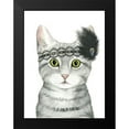 thumbnail image 2 of Popp, Grace 12x14 Black Modern Framed Museum Art Print Titled - Downton Cat III, 2 of 5