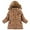 Khaki02, variant on LYMAYTER Kids Boys Hooded Jacket Toddler Fleece Thicken Windbreaker Outerwear Baby Long Sleeves Parka Coats for 5-9+ Years