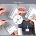 thumbnail image 4 of Lanyards Prudiut para tarjetas de identificación con soporte para tarjetas de identificación, paquet, 4 of 7