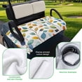 thumbnail image 5 of Golf Cart Seat Covers for 2 Seater,Colorful Botanical Microfiber Cart Seat Towel Blanket,Pastoral Leaf Spring Summer Elegant Absorbent Breathable NonSlip Bench Seats Protector for Golf Course 51"x31", 5 of 9