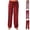 Red, variant on HAJWOH Women's Pants Plaid Soft Comfy Lounge Pants Loose Fit Drawstring Waist Sleep Bottoms