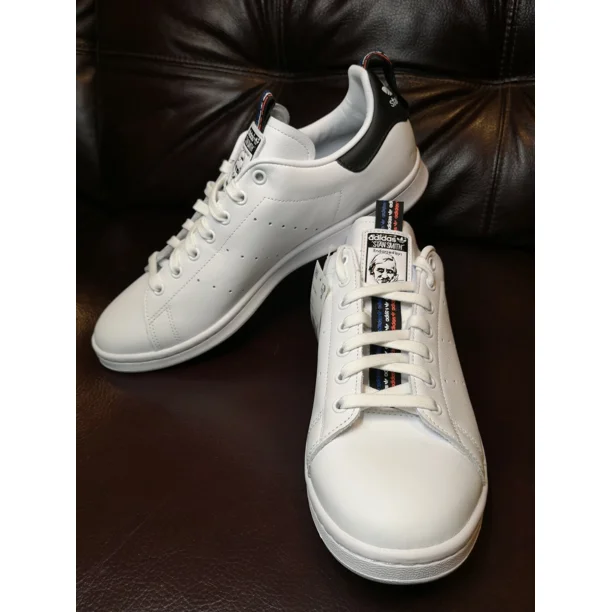 Adi-das Originals Stan Smith White Core Black Solar Red Shoes FW5814 Men's Sz 12
