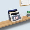 thumbnail image 4 of Storex Wide Book Bin Set of 5 Clear, 4 of 5