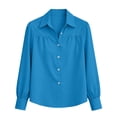 thumbnail image 4 of Kezqiaxn Button Down Shirts for Women Fashion Long Sleeve Collared Business Work Blouse Womens Tops Fall Clothes, 4 of 7