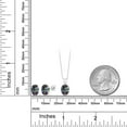 thumbnail image 3 of Gem Stone King 925 Sterling Silver Green Mystic Topaz Pendant Earrings Set for Women (3.90 Cttw, Gemstone Birthstone, Oval 8X6MM, With 18 inch Chain), 3 of 3