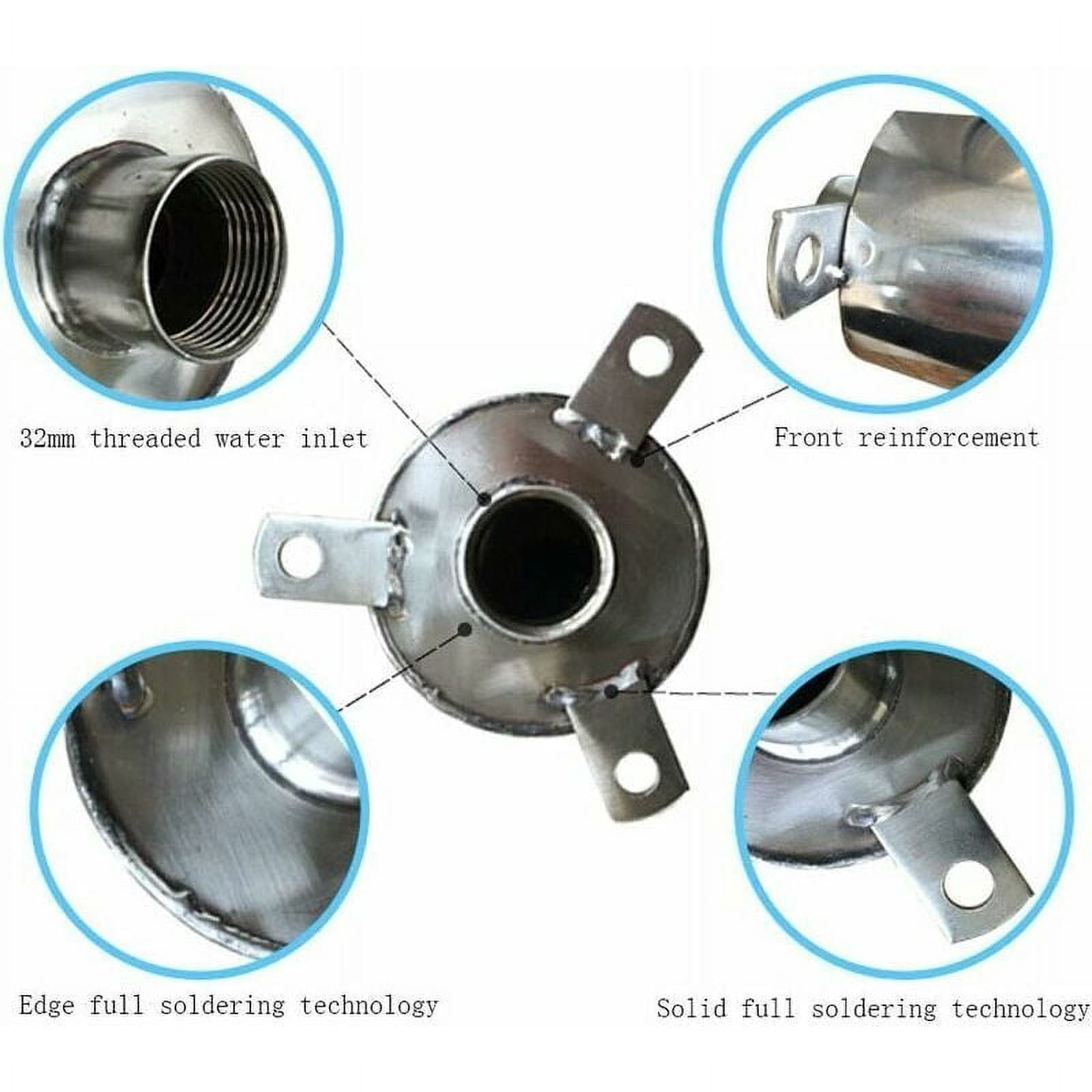 Deep Well Hand Pump, Stainless Steel Water Suction Pitcher Pump, Manual Well Pump for Home Garden Yard with Large Water Yield and Simple Installation