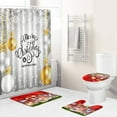 thumbnail image 2 of putnchl 3pcs Christmas Day Non-Slip Bath Mat Bathroom Kitchen Carpet Doormats Decor, 2 of 3