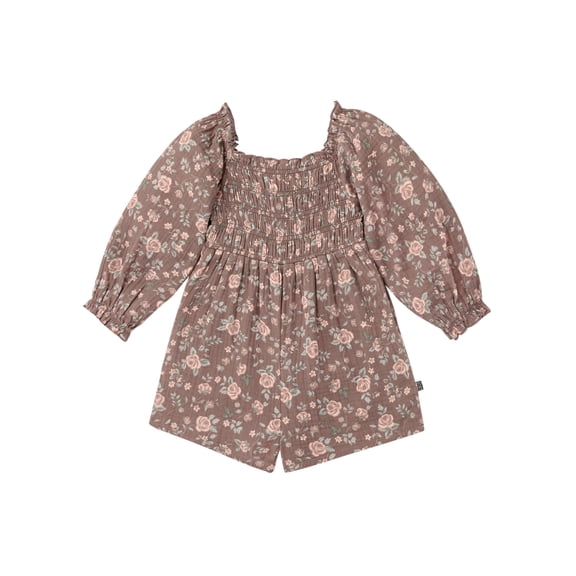 Modern Moments by Gerber Toddler Girl Smocked Romper, Sizes 12 Months - 5T