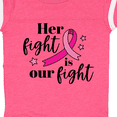 thumbnail image 4 of Inktastic Breast Cancer Awareness Her Fight is Our Fight Boys or Girls Baby Bodysuit, 4 of 5
