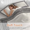 thumbnail image 4 of 3 Piece Black Cream Greek Key Duvet Cover Set Full Size,Microfiber Comforter/Quilt Cover with Corner Ties and 2 Pillowcases,Geometric Greece Ancient Rustic All Season Soft Bedding with Zipper Closure, 4 of 8