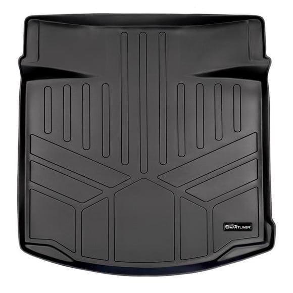 Smartliner SD0187 All Weather Custom Fit Trunk Floor Mat Cargo Liner for 2013-2015 Chevrolet Malibu, Black