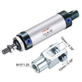 thumbnail image 5 of Uxcell 32mm Bore 50mm Stroke Pneumatic Air Cylinder with Y Connector and 4Pcs Quick Fitting Set, 5 of 6