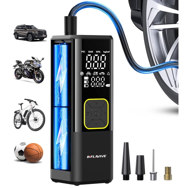 Inflador de Neumáticos Compresor de Aire Portátil InflaVive 150 PSI