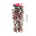 thumbnail image 3 of Simulation Lily Rattan Artificial Flower Wall Hanging Basket, Indoor and Outdoor Decorative Silk Flowers for Wedding, Party, Home Decor, 35x35cm, 3 of 6