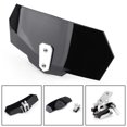 thumbnail image 1 of Universal Adjustable Windshield Extension Deflector For Honda Yamaha Black, 1 of 5