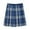 Blue, variant on yillto Women's Plus Size Plaid Skirts Pleated High Waist A Lined Causal Mini Skater Skirts M-XXXXL