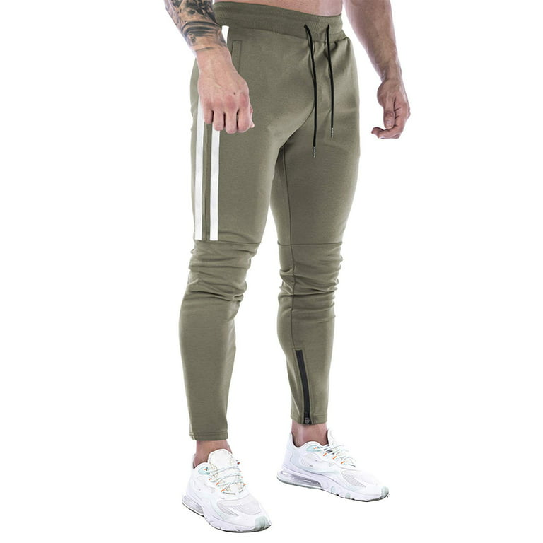 DIOTSR Men's Athletic Running Jogger Pants Gym Workout Tapered Track Pants  Casual Training Sweatpants with Zipper Pockets (Camo Grey US-XS/Tag Medium)  : : Clothing, Shoes & Accessories