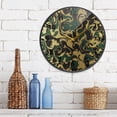 thumbnail image 6 of Acrylic Wall and Table Clock Irregular Paint 11.9in Modern Decor with Golden Hands, 6 of 12