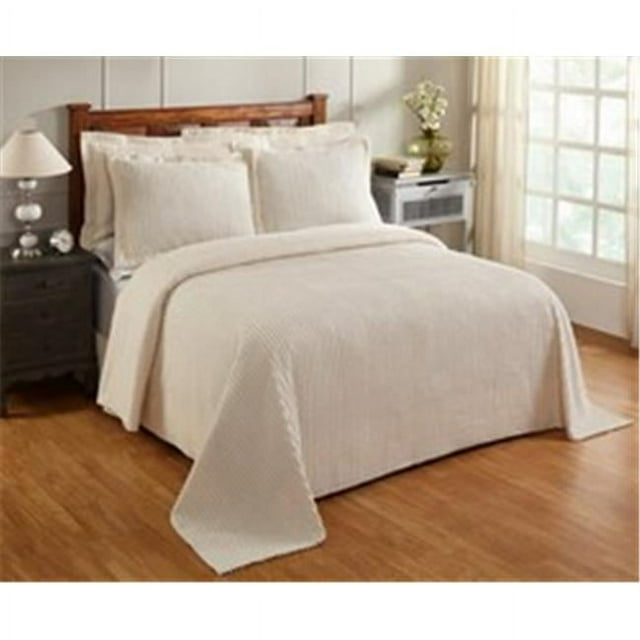 Better Trends BSASPDOIV Jullian Cotton Bedspread, Ivory - Full & Double Size