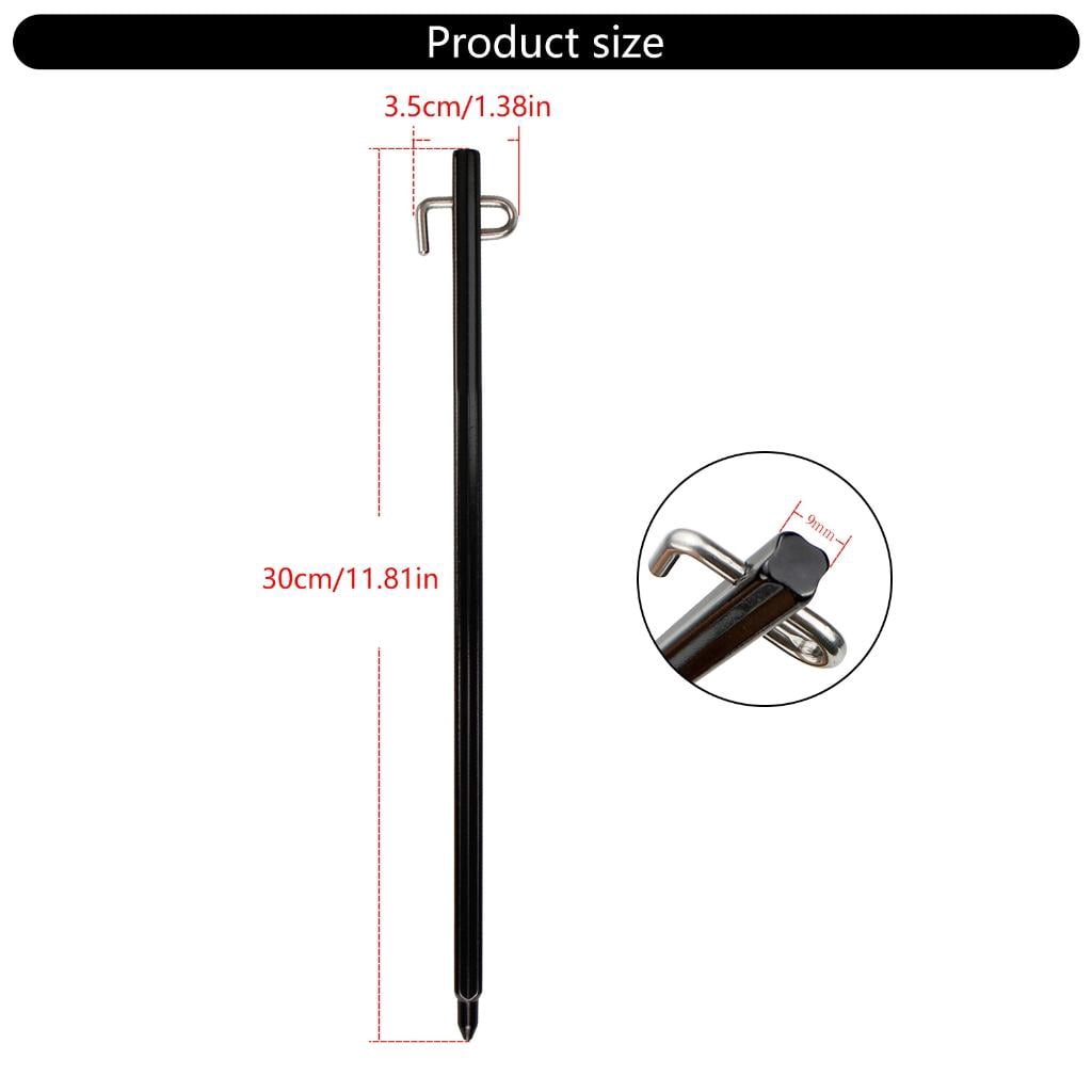 Yihuala Aluminum Alloy Camp Tent Stakes Heavy Duty Tarps Peg Camping Stakes Tent Peg Ground Peg for Outdoor Camping Canopy Tarps