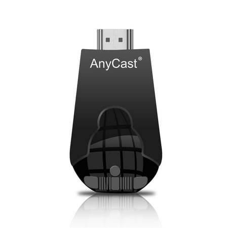 AnyCast K4-1 Wireless WiFi Display Dongle Receiver 1080P HD TV Stick Miracast Airplay DLNA Mirroring Black for Android iOS Smart Phone Tablet PC to HDTV (Best Streaming Sites For Android)