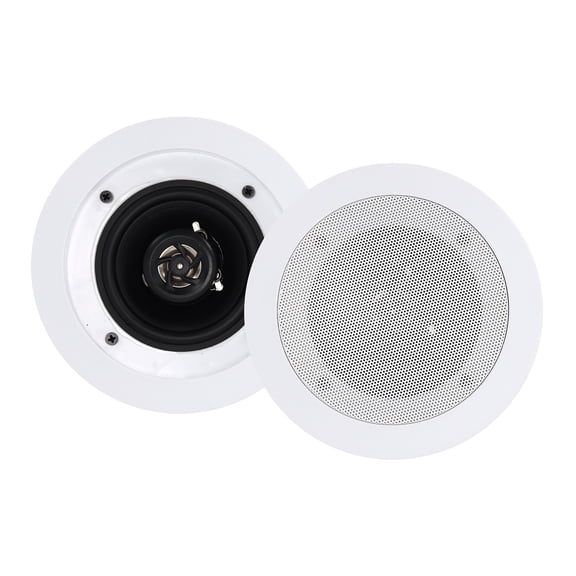 2) Rockville CC4T White 4" Commercial 70v Ceiling Speakers For Restaurant