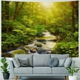thumbnail image 4 of ERAPDAUR  Forest Tapestry Home Decor Landscape Tapestry Living Room Bedroom Decoration Tapestry Magic Tapestry Curtain (Forest Creek) 50x40inch, 4 of 6