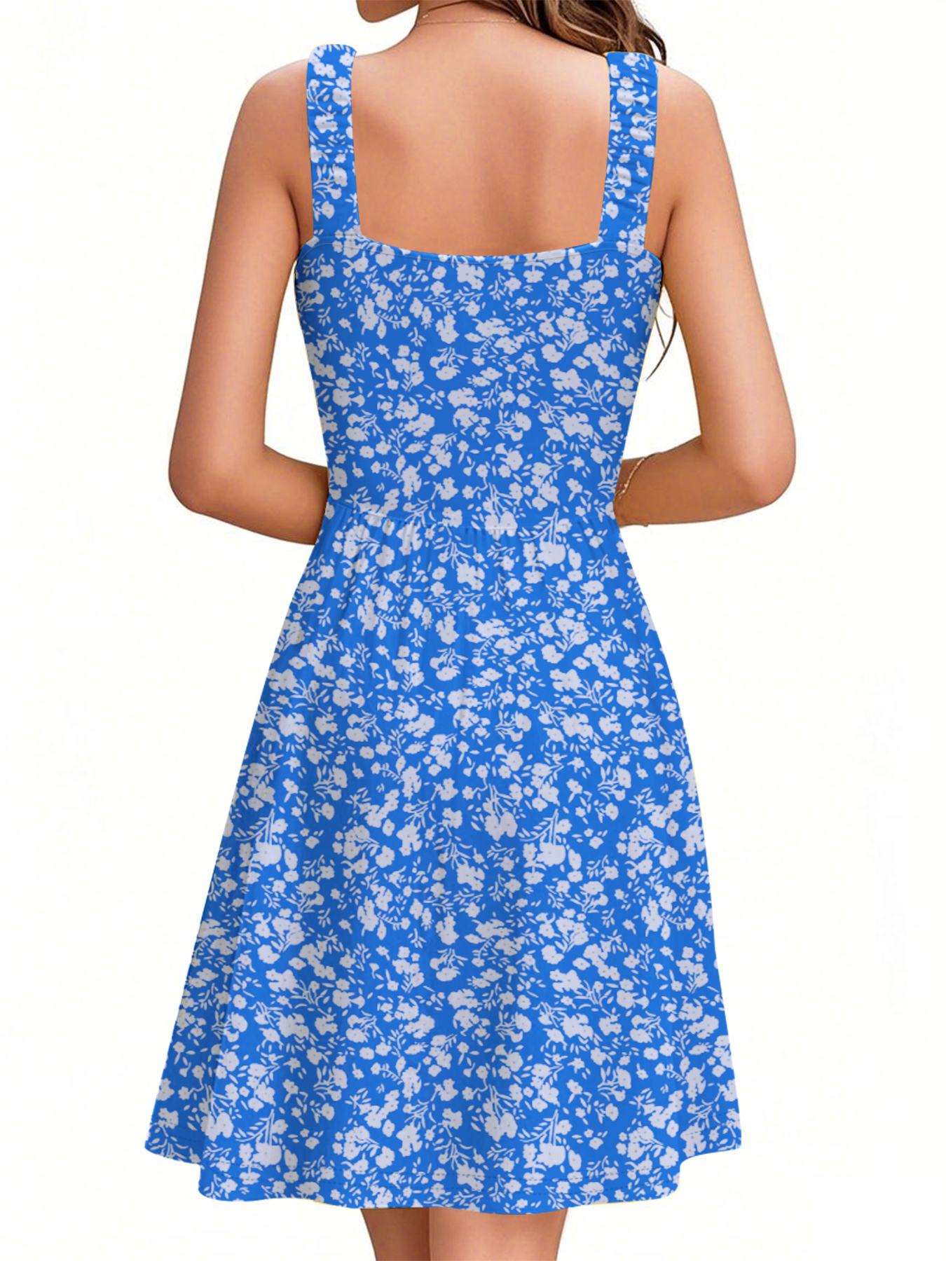 UVN Boho Floral Sleeveless Midi Sundress photo 5
