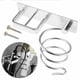 thumbnail image 2 of Soporte para secador de pelo Soporte de pared de aluminio Soporte Kit de tornillos Soporte de montaje Estante de almacenamiento para baño Vogacara HA2516-00B, 2 of 6