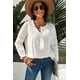 thumbnail image 4 of ABPHQTO Camisa de manga larga con botones de croché de encaje blanco para mujer, 4 of 5