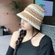 thumbnail image 4 of Sombrero de pescador de paja de verano con circunferencia de la cabeza de 56-58 cm, sombrero de lavabo para mujer, sombrero de protección solar hueco y transpirable, 4 of 5