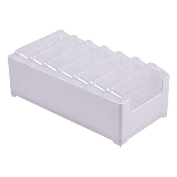 Cable Storage Box with Dustproof Lid Cable Charger Management Box with 7 Detacheable Compartments Cord Organisers Box