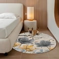 thumbnail image 2 of Spring Tulips Flower Round Area Rug 3Ft Washable Small Circle Rugs for Kitchen Entryway, Vintage Floral Barn Doors Rustic Beige Non-Slip Carpet Floor Mats Indoor Outdoor Carpet Runner Home Decor, 2 of 8