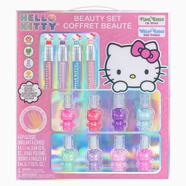 Hello Kitty and Friends 12-Piece Nail Polish and Lip Gloss Makeup Set for Girls