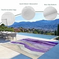 thumbnail image 4 of Fsddascl Purple Coastal Outdoor Rug for Patio/Deck/Porch, Non-Slip Large Area Rug 4 x 6 Ft, Summer Beach Nautical Abstract Art Indoor Outdoor Rugs Washable Area Rugs, Reversible Camping Rug Carpet, 4 of 5