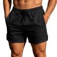 thumbnail image 2 of Gym Shorts Men Summer Elastic Waist Slim Fit Moisture Wicking Lightweight Athletic Workout Shorts with Pockets, 2 of 9