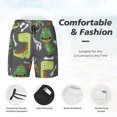thumbnail image 5 of Gaeub Cartoon Dinosaurs Mens Swim Trunks Stretch Beach Shorts Quick Dry for Men Swim Shorts Swimwear with Pockets- Small, 5 of 9