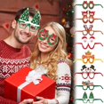 thumbnail image 1 of ¡Precios Locos!, Gafas de Navidad Creativas Gafas de Navidad Decoración Disfraz Se Puede Usar Para Fiestas Hornear Atmósferas Festivas Akmoler, 1 of 9